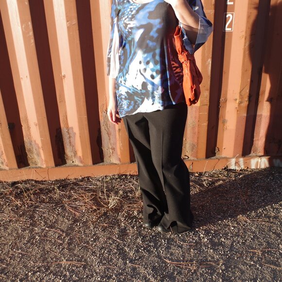 Black Ladies Dress Pants Suzy Shear - Picture 1 of 6